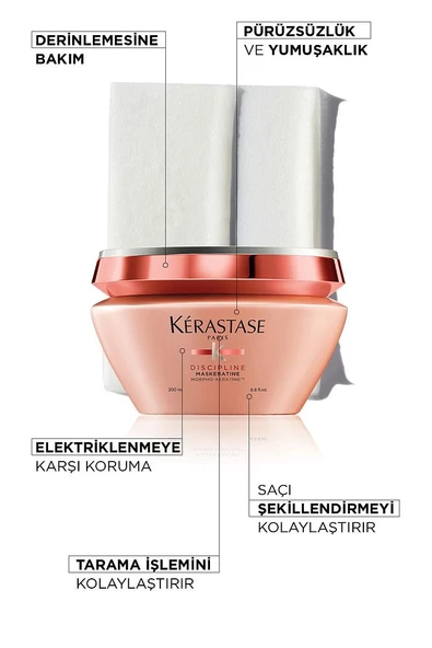 Asi Ve Kabarık Saçlar Için Saç Bakım Maskesi 200 ml - Resim 2