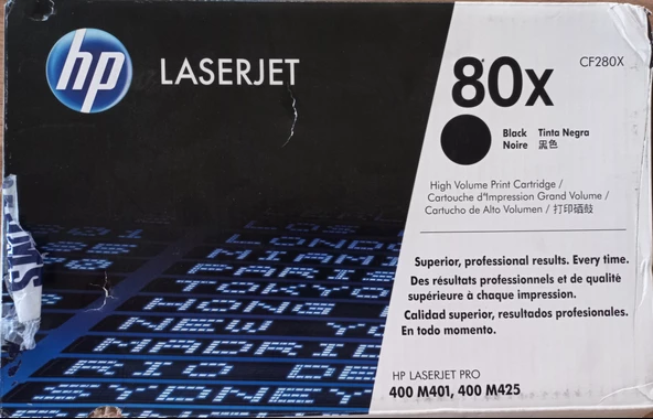 HP 80X CF280X TONER,Siyah,Orijinal - 2