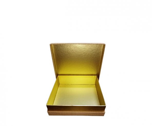 Gold Desenli Kare Çikolata Kutusu