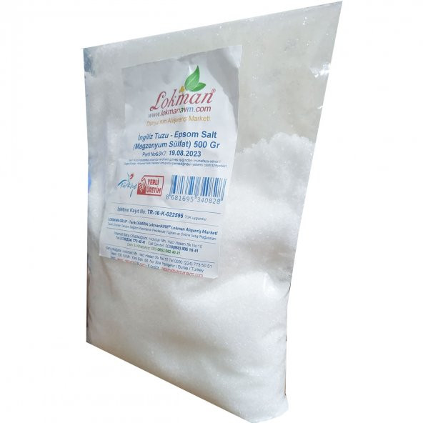 İngiliz Tuzu Yenilebilir Epsom Salt Magzenyum Sülfat 500 Gr - 3