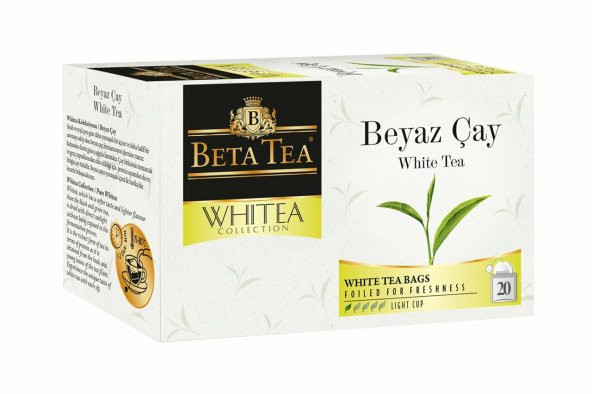 BETA WHITEA COLLECTION WHITE TEA. BEYAZ ÇAY 20'Lİ POŞET