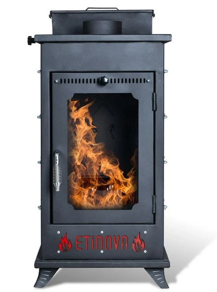 Pelet Sobası 3 Tarafı Camlı Şömine Tipi Modeli F002 - 3
