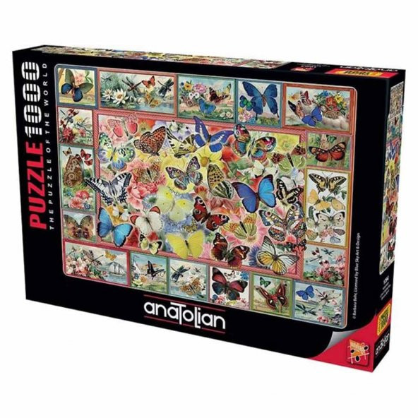 Anatolian 1000 Parça Puzzle Kelebekler / Lots Of Butterflıes 61x6