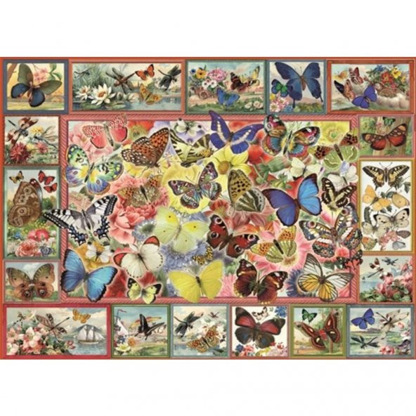 Anatolian 1000 Parça Puzzle Kelebekler / Lots Of Butterflıes 61x6 - 2