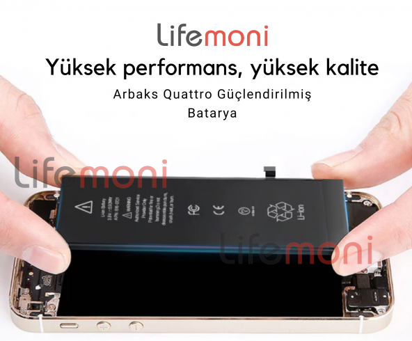 İPhone 7 Orjinal Arbaks Quattro GÜÇLENDİRİLMİŞ Batarya 2400 mAh - 4