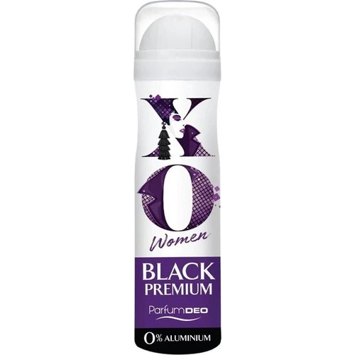 XO Deodorant 150ML Women-Kadın Black Premium (4 Lü Set) - 2