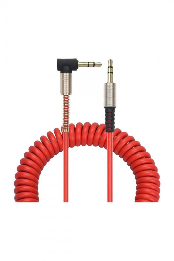 Altın Uçlu Araç içi Stereo Aux Kablo 1Mt 3.5mm Kaliteli Kablo - 2