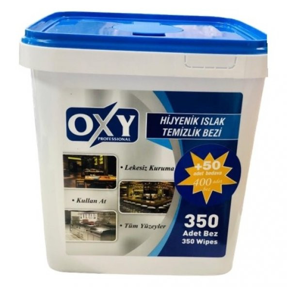 Oxy Professional Hijyenik Islak Temizlik Bezi 350 + 50 Yaprak