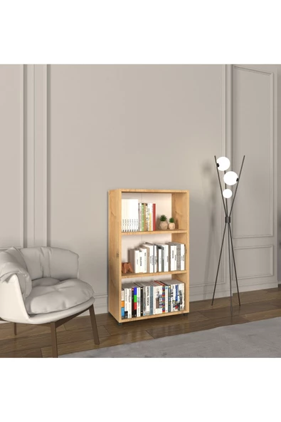 Mirobi 3 Raflı Kitaplık Ofis Dolabı Klasörlük Çok Amaçlı Dolap Mutfak Dolabı Rivoli - 2