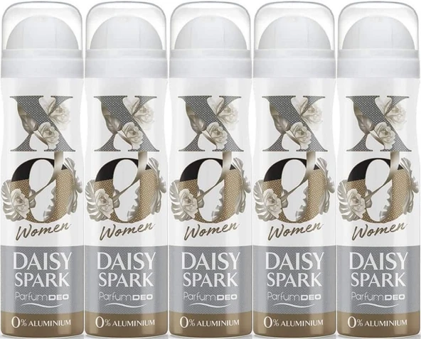 XO Deodorant 150ML Women-Kadın Daisy Spark (5 Li Set) - 1