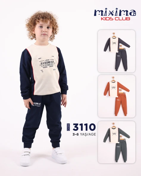 Parçalı Erkek Çocuk Eşofman MNK3110 - 2