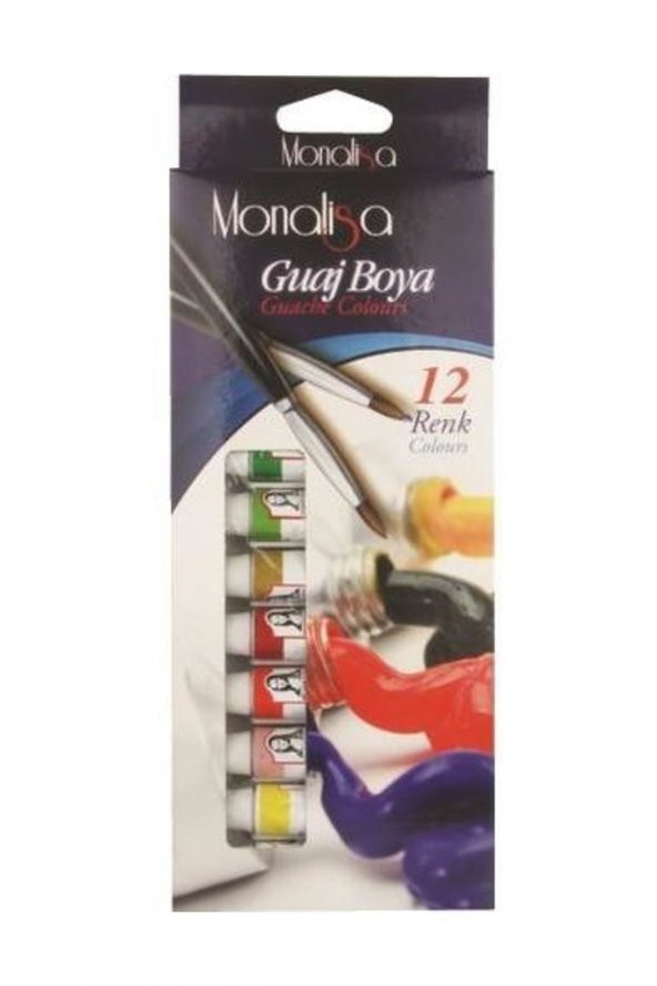 Mona Lisa Guaj Boya 12 Renk x 12 ml. Tüp - 1