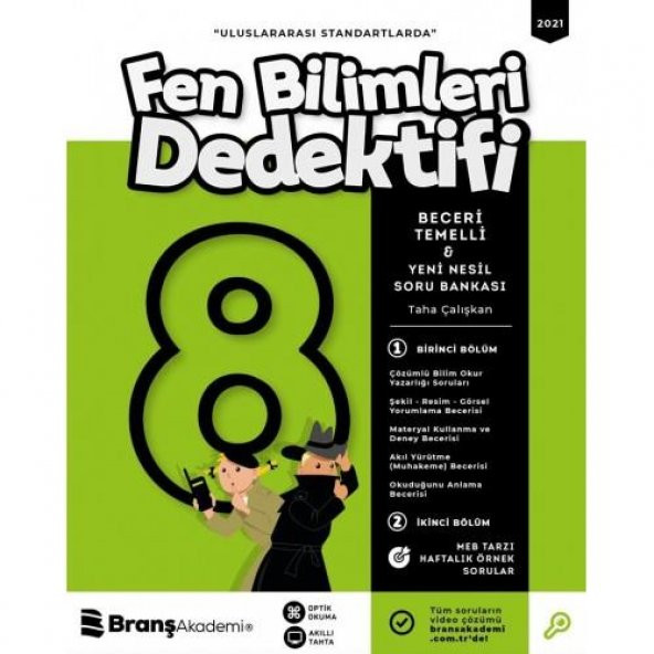 8. Sınıf Fen Bilimleri Dedektifi Soru Bankası Branş Akademi Yayınları