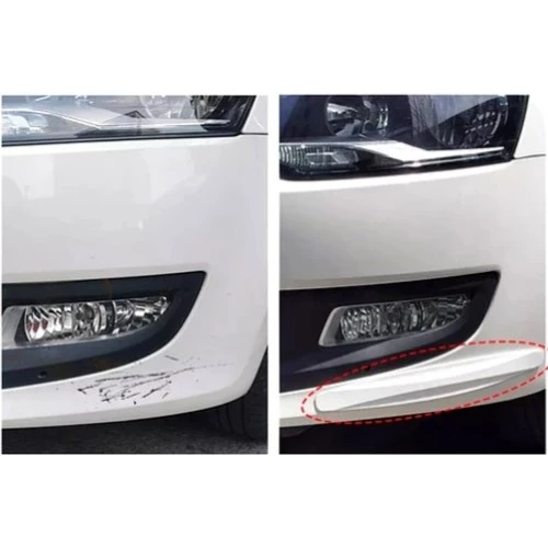 Araba Tampon Koruyucu Karbon Desenli Siyah Beyaz - Resim 4