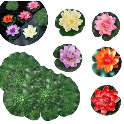 Dekoratif Yapay Lotus Çiçeği ürün görseli