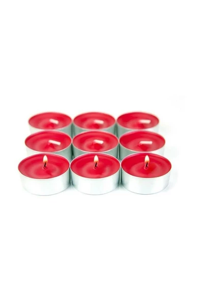 Tealight Kırmızı Mum 100 lü Paket 