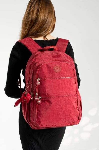 Okul Çantası Klinkır Kumaş Hafif Çok Cepli 571 Collection 45*30 Cm Unisex Sırt Çantası Su İtici - 3