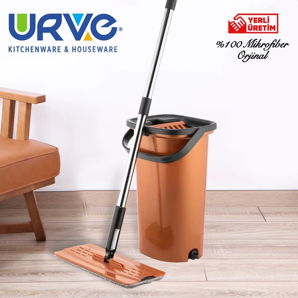 Urve Orjinal Mikrofiber Flat Tablet Mop Bakır