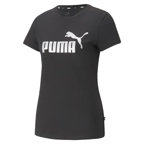 Puma 84830351 Ess+ Metallic Logo Tee Kadın Spor Tişört