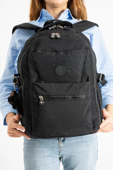 Klinkır Kadın Sırt Çantası Gümlük Kullanıma Uygun Büyük Boy Seyahat Okul Çantası 43*30 Cm - 8