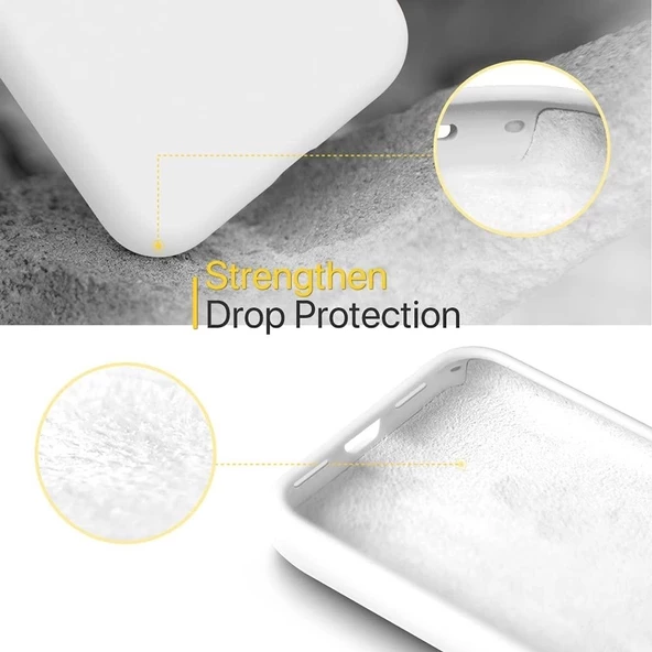 İphone Silikon Case Mikrofiber İç Arka Koruma Telefon Kılıfı - Resim 4