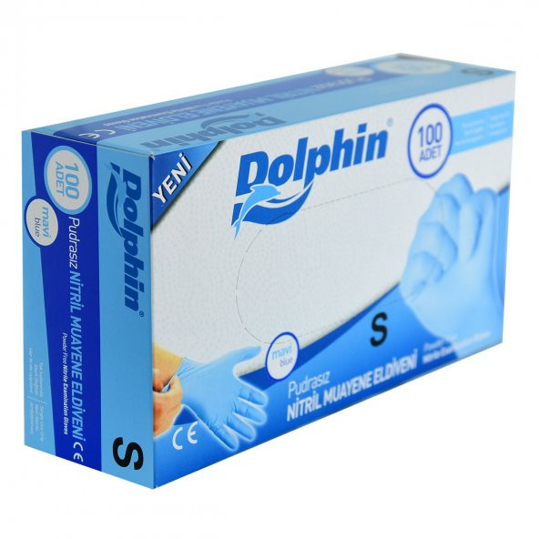Pudrasız Mavi Nitril Eldiven Küçük Boy (S) 100 Lü Paket - 3