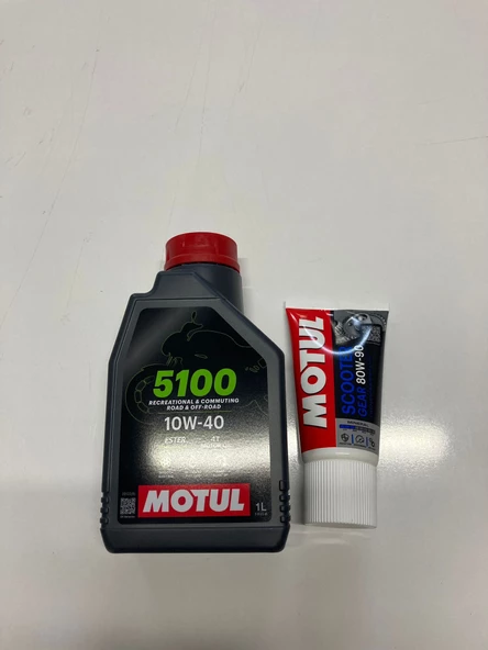 Motul 5100 + Motul Scoter Gear 80w90 Scooter Şanzıman Yağı