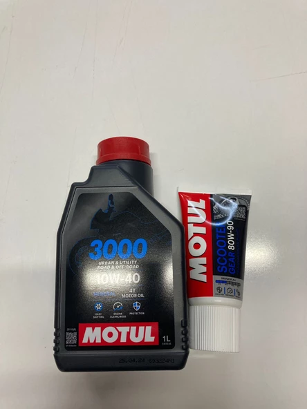 Motul 3000 + Scooter Gear 80w90 Şanzıman Yağı