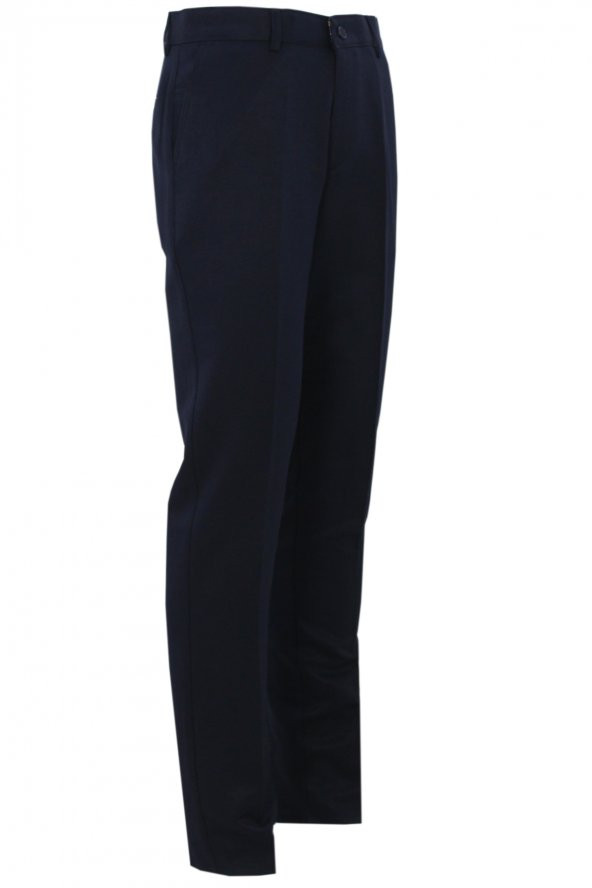 Lacivert Armüllü Klasik Erkek Keten Pantolon - 2