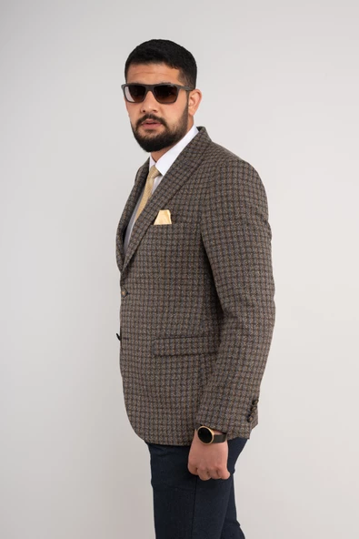 APARTRO EKOSE KLASİK KESİM ERKEK TEK CEKET - 4