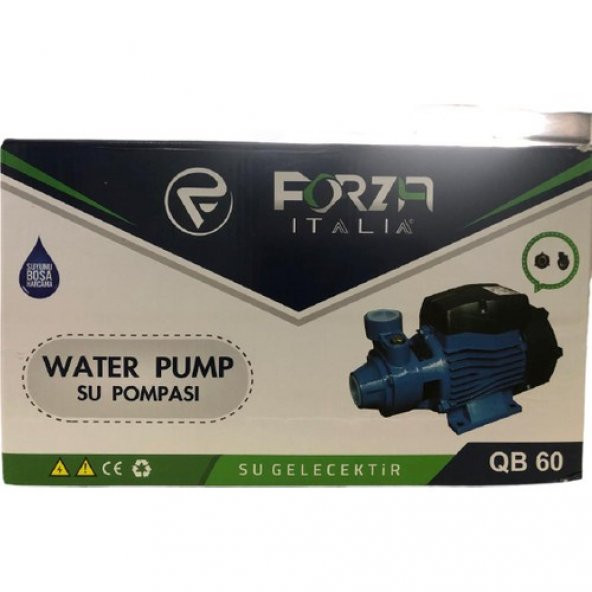 Forza İtalia QB60 Pirinç Fanlı Döküm Gövdeli Santrifüj Pompa 0.5 HP - 3