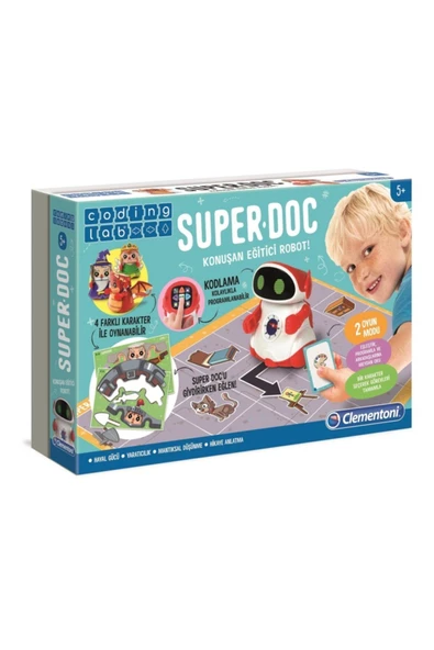 CLEMENTONI Doc Robot Eğitici Konuşan Robot Kodlama Coding Lab +5 Yaş 64960