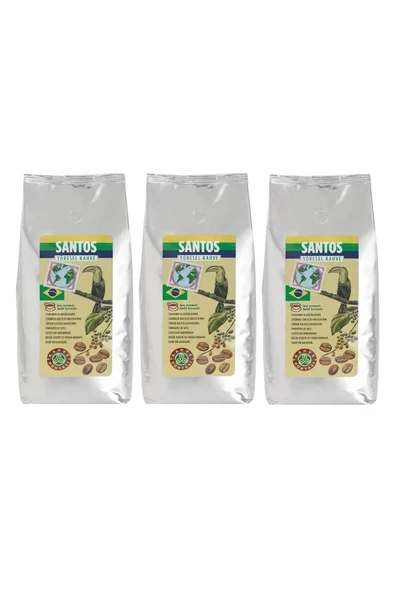 Yöresel Santos Çekirdek Filtre Kahve 3x1000gr