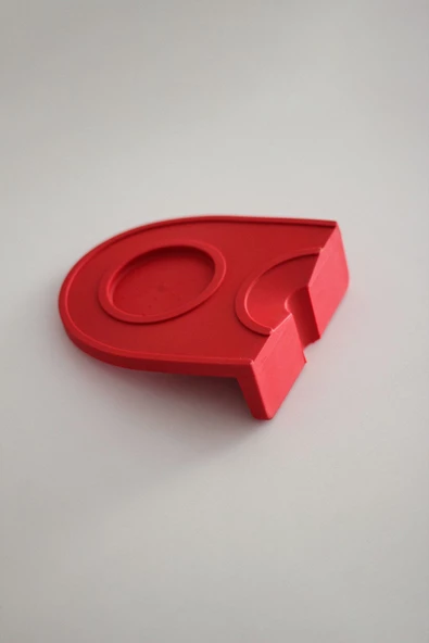 Tampıngmat Tamper Matı Oval M01 kırmızı - 4