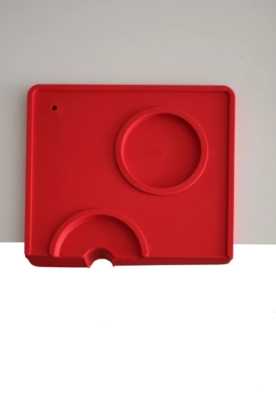 Tampıngmat Tamper Matı Kare M01 kırmızı - 4