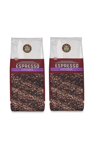 Espresso Çekirdek Kahve 2 Adet 1 Kg