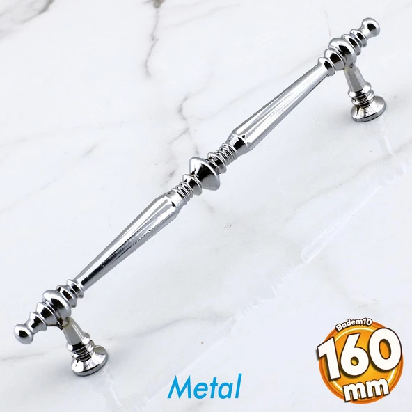 Muse Krom Metal Kulp 160 mm - 16 cm Mobilya Çekmece Mutfak Dolabı Dolap Kulpları Kulbu Kulpu Krom
