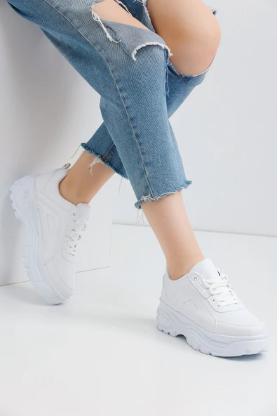 6 Cm Yüksek Taban Kadın Spor Ayakkabı Devida Air Vega Series X401