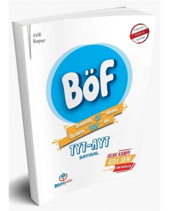 Bilimyolu Yayınları Tyt Ayt Sayısal Böf Yarıyıl Tatil Kitabı Ocak Kampı