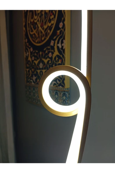 Gold / Home / 120 cm / Lambader / Alüminyum Gövde / 3 Renk Işık / 3 Yıl Garanti - 5