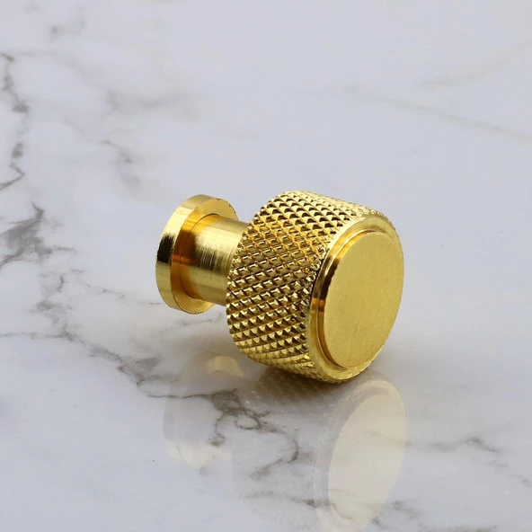 Taç Küçük Düğme Metal Kulp Gold Altın Çekmece Mobilya Mutfak Dolabı Dolap Kulpu Kulbu Kulpları - Resim 6