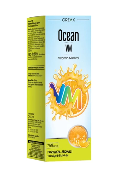 Ocean Portakallı Balık Yağı Şurubu 150 ml + Ocean Vm Şurup 150 ml Hediye - 3