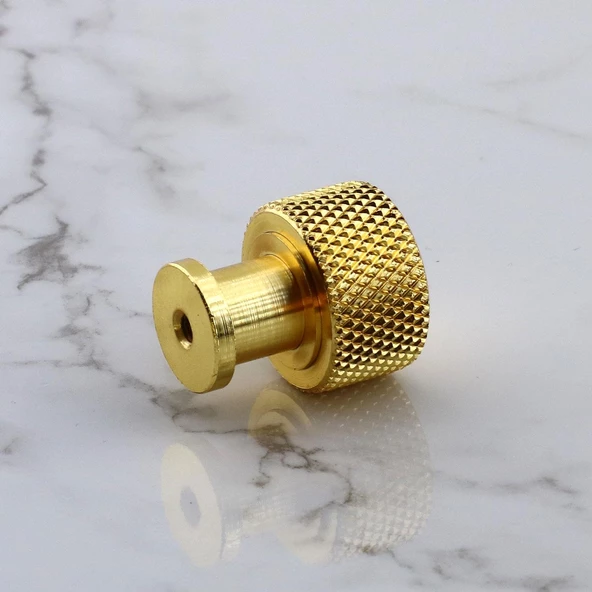 Taç Küçük Düğme Metal Kulp Gold Altın Çekmece Mobilya Mutfak Dolabı Dolap Kulpu Kulbu Kulpları - Resim 5