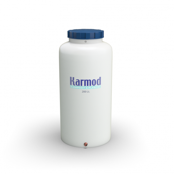 200 Litre Polietilen Dikey Su Deposu - Beyaz - 3
