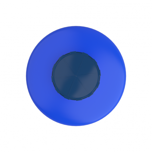 500 Litre Polietilen Dikey Su Deposu - Mavi (Tombul Model) - 4