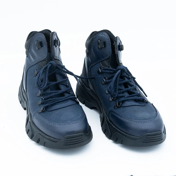 +8 cm Boy Uzatan Gizli Topuklu Bağcık Detaylı Outdoor Görünümlü Erkek Bot - 7