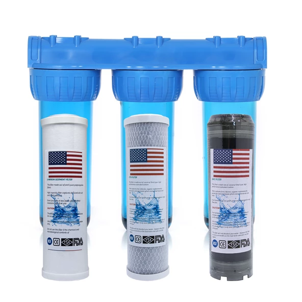 Amerikan Malı Daire Ve Bina Girişi 3 Aşamalı Su Yumuşatma Cihazı (Spun - Blok - Gac Plus)