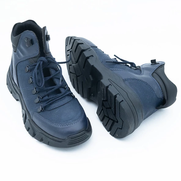 +8 cm Boy Uzatan Gizli Topuklu Bağcık Detaylı Outdoor Görünümlü Erkek Bot - 9