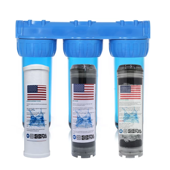 Amerikan Malı Daire Ve Bina Girişi 3 Aşamalı Su Yumuşatma Cihazı (Spun - Gac Plus - Silifoz)