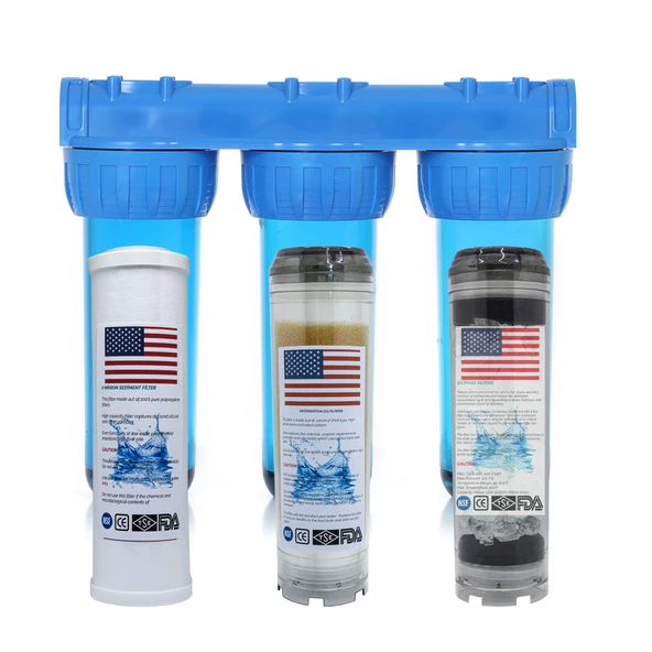 Amerikan Malı Daire Ve Bina Girişi 3 Aşamalı Su Yumuşatma Cihazı (Spun - Reçine - Silifoz)